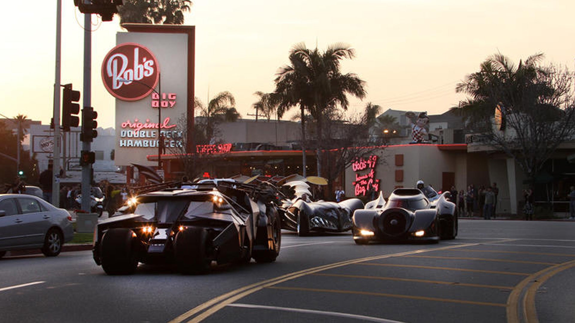 All Batmobiles Together as One – Bob's Big Boy Burbank
