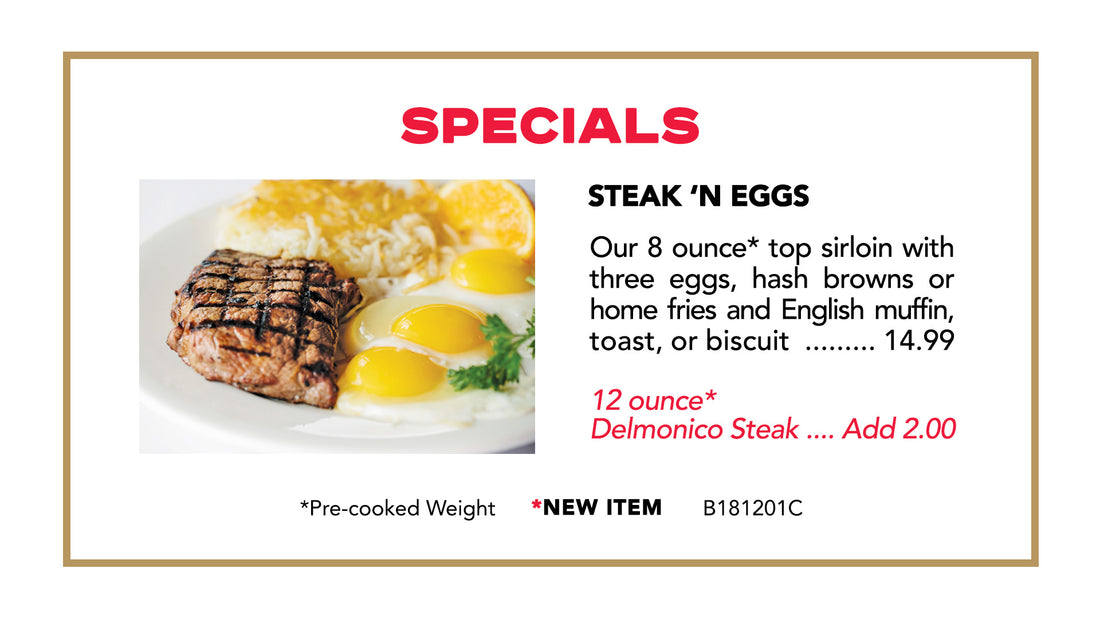 Delmonico Steak 'N Eggs