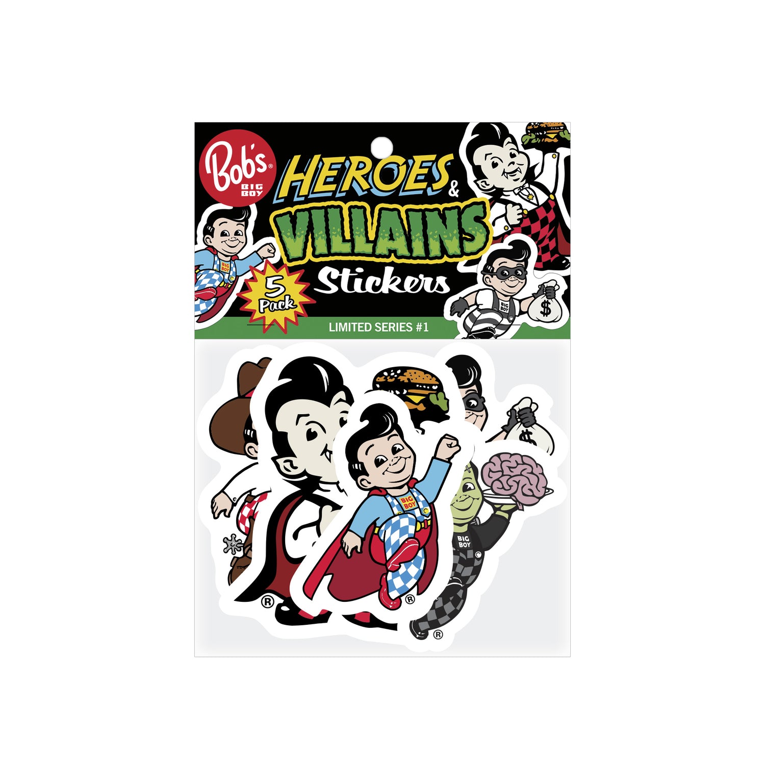 Heroes and Villains Stickers
