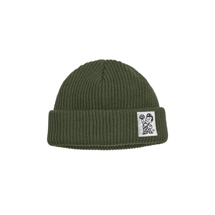 Burnout Army Green Beanie