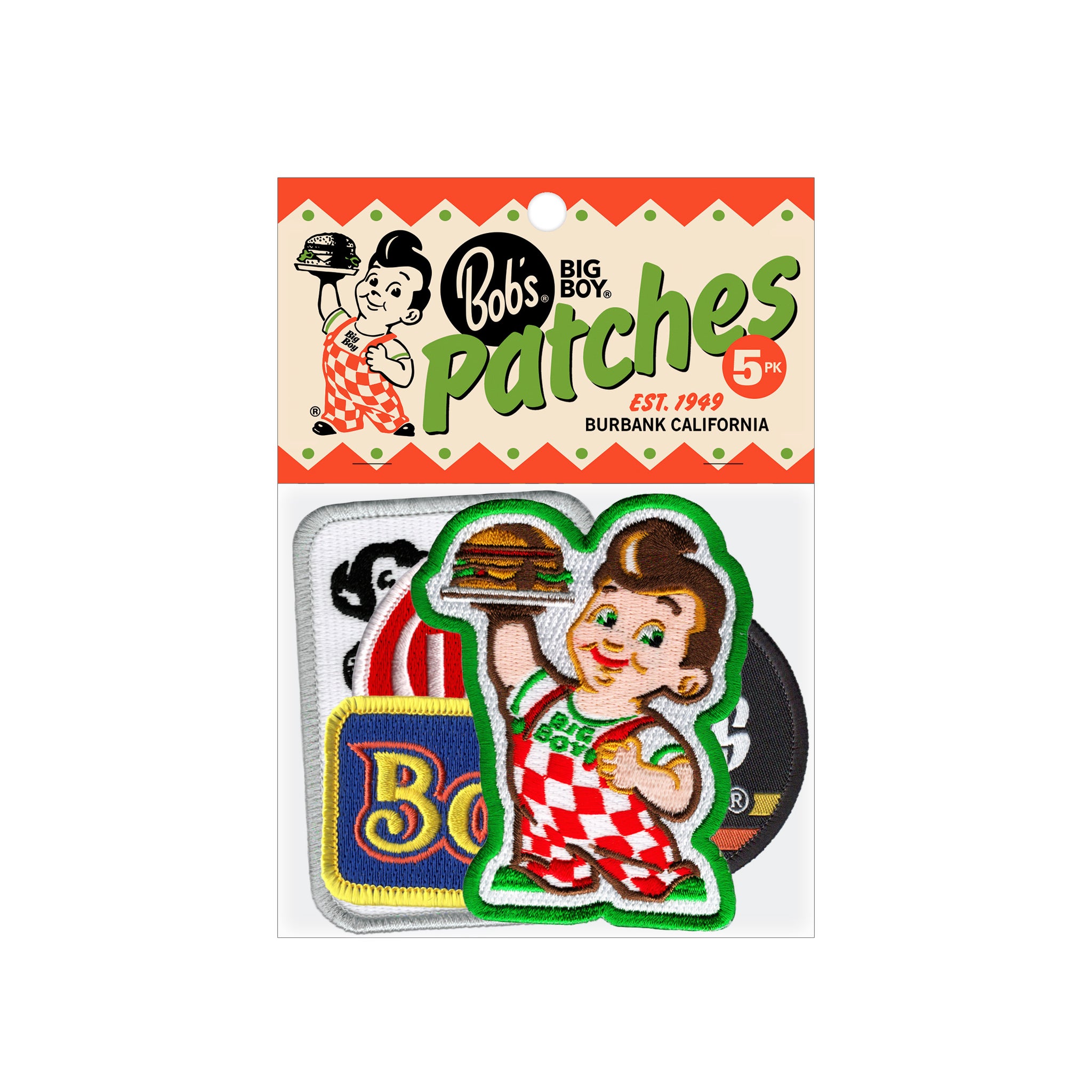 Big Boy 5Pack Patches Bob’s Big Boy Burbank